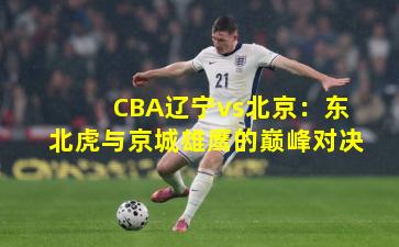 CBA辽宁vs北京：东北虎与京城雄鹰的巅峰对决